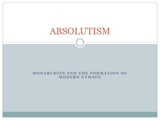 ABSOLUTISM