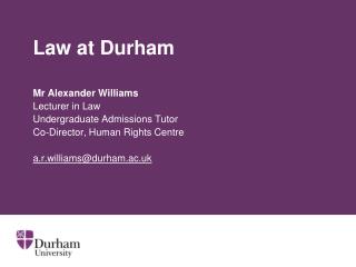 Law at Durham