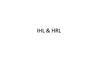 IHL &amp; HRL