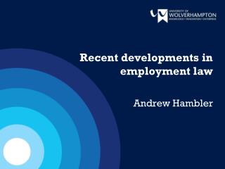 Recent developments in employment law