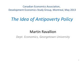 The Idea of Antipoverty Policy