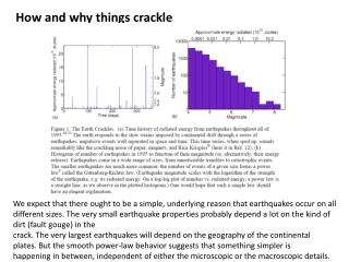 How and why things crackle