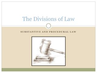 The Divisions of Law