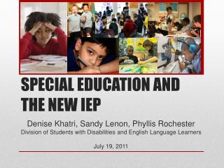 SPECIAL EDUCATION AND THE NEW IEP