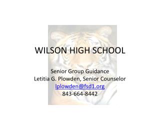 WILSON HIGH SCHOOL