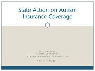 State Action on Autism Insurance Coverage