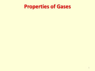 Properties of Gases