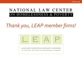 Thank you, LEAP member firms!