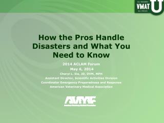 How the Pros Handle Disasters and What Y ou Need to Know