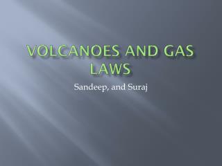 Volcanoes and gas laws