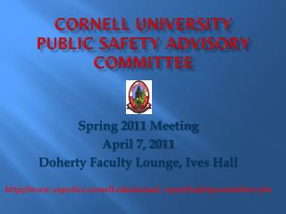 Cornell University Public Safety Advisory Committee