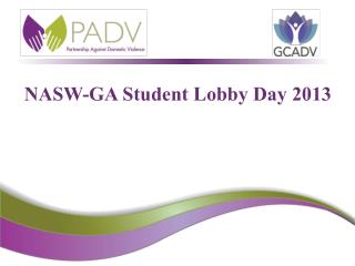 NASW-GA Student Lobby Day 2013