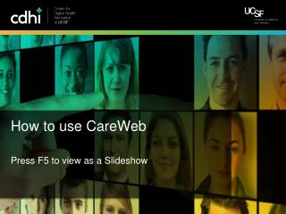 How to use CareWeb