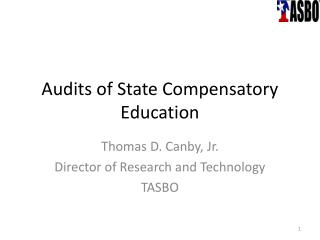 Audits of State Compensatory Education