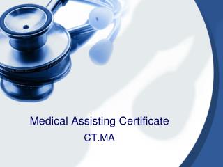 Medical Assisting Certificate
