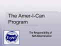 the amer-i-can program