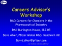 Careers Advisor s Workshop