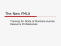 The New FMLA