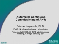 Automated Continuous Commissioning of AHUs