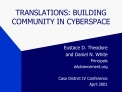 TRANSLATIONS: BUILDING COMMUNITY IN CYBERSPACE