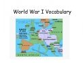 World War I Vocabulary