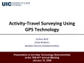 Activity-Travel Surveying Using GPS Technology