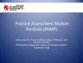 Practice Assessment Module Portfolio PAMP