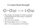 Covalent Bond Strength