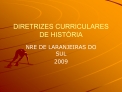 DIRETRIZES CURRICULARES DE HIST RIA