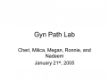 Gyn Path Lab