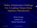 Midea: Globalization Challenge For A Leading Chinese Home Appliance Manufacturer