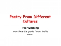Poetry From Different Cultures