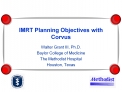 IMRT Planning Objectives with Corvus