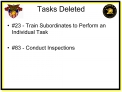 Tasks Deleted
