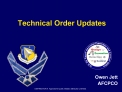 Technical Order Updates