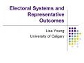Electoral Systems and Representative Outcomes