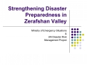Strengthening Disaster Preparedness in Zerafshan Valley