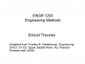 ENGR 1200 Engineering Methods