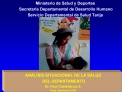 Ministerio de Salud y Deportes Secretar a Departamental de Desarrollo Humano Servicio Departamental de Salud Tarija