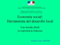 Econom a social: Herramienta del desarollo local