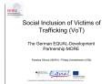 Social Inclusion of Victims of Trafficking VoT