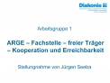 ARGE Fachstelle freier Tr ger Kooperation und Erreichbarkeit