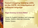 Toward mapping listening skills on the CEFR: An investigation of colloquial language