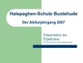 Halepaghen-Schule Buxtehude Der Abiturjahrgang 2007