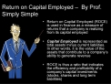 Return on Capital Employed By Prof. Simply Simple