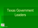 Texas Government Leaders