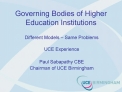Governing Bodies of Higher Education Institutions