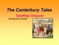 The Canterbury Tales Geoffrey Chaucer