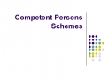 Competent Persons Schemes