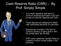 Cash Reserve Ratio CRR By Prof. Simply Simple